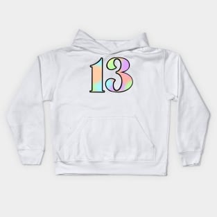 Pastel Holographic Tattoo 13 Kids Hoodie